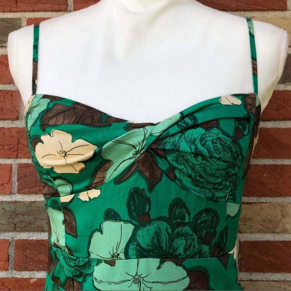 🌷 Anthropologie Moulinette Soeurs Floral Spaghetti Strap Drop Waist Dress 🧡 - Picture 2 of 5